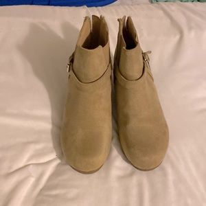 Wedge Boots. Marbella, Youth 4, Tan